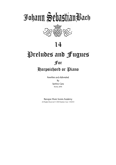 Bach Book1 Preludes Fugues Scores pdf