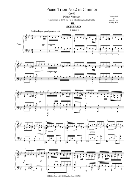 Mendelssohn Scores
