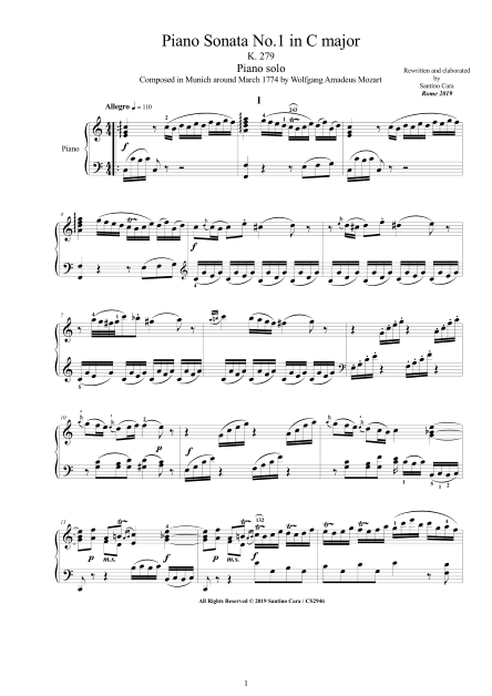 Sonatas Scores