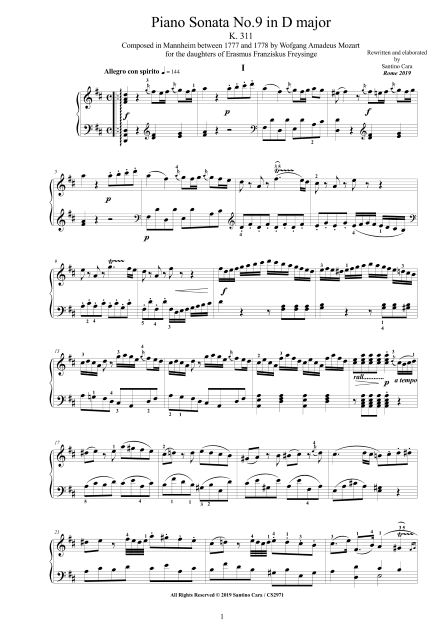 Piano Sonatas Scores