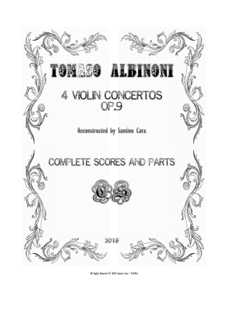 Albinoni Violin Scores
