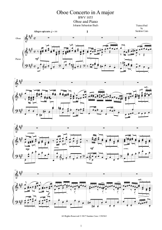 Bach Oboe Piano