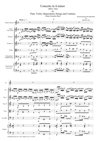 Bach Orchestra Scores