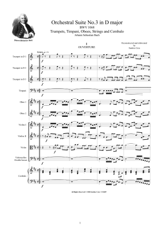Bach Chamber Orchestra Scores