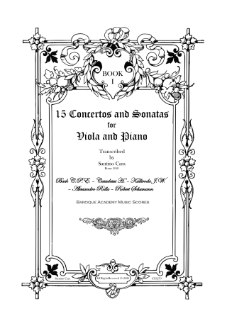 Concertos and Sonatas book1 scores viola and Piano