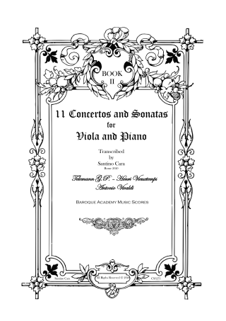 Concertos and Sonatas book2 scores viola and Piano
