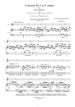Concertos Sonatas Flute Scores