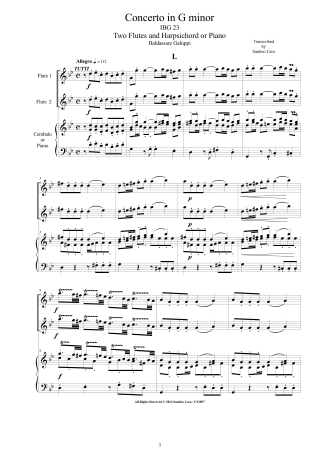 Concertos Sonatas Scores