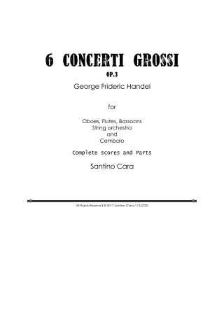 Handel Oboe Scores
