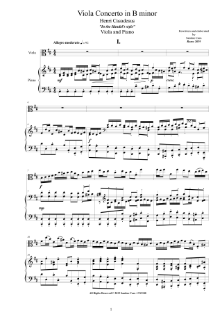 Viola and Piano Scores