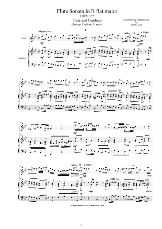 Scores by Handel
