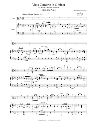 Casadesus Viola and Piano Scores