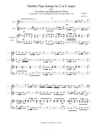 Sonatas Scores