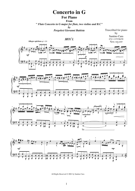 Piano Score