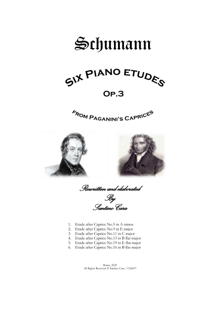 Schumann Scores pdf Six Paganini Caprices