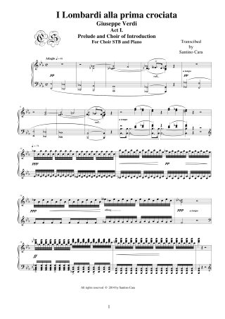 Score Verdi Prelude Introduction