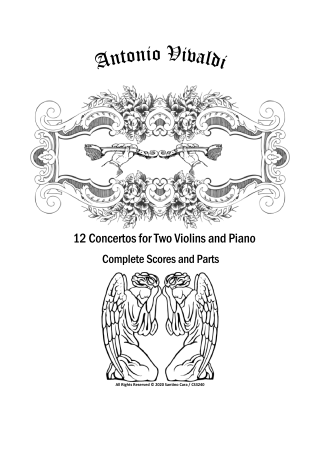 Vivaldi Double Concertos Scores pdf two violins and piano