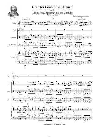 Bassoon and Harpsichord Scores