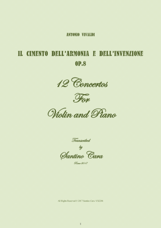 Vivaldi Op8 Violin Piano