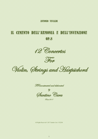 Vivaldi Violin Concertos Op8 Scores Pdf