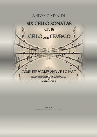 Vivaldi Sonatas Op14 scores for Cello and Piano