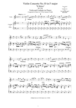 Violin Piano Scores Op6Op7