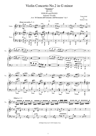 Vivaldi Op8 Violin