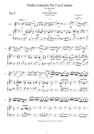 Vivaldi Violin Op6Op7