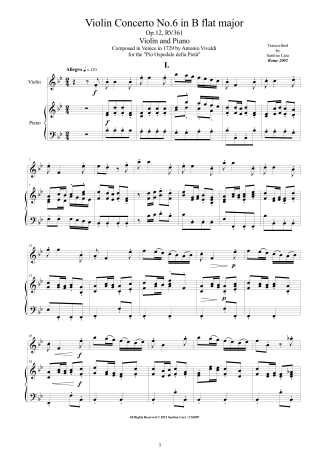 Concertos Op11Op12 Violin Piano