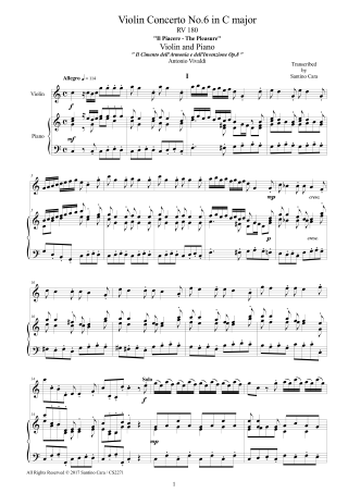 Vivaldi Op8 Violin