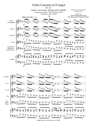 Violin Scores
