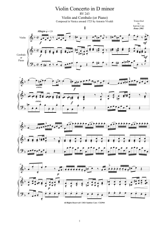 Violin Scores
